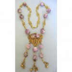 vintage accessocraft amethyst necklace