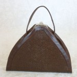 vintage art deco shagreen handbag