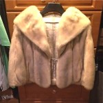 vintage blonde mink capelet