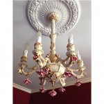 vintage capodimonte italian porcelain chandelier