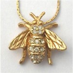 vintage christian dee bee pendant necklace