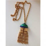 vintage ciner tassel necklace