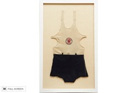 vintage framed 1930s mens bathing suit