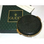 vintage gucci crocodile compact=