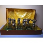 vintage gucci set of stirrup goblets