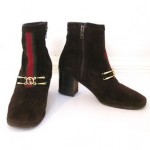 vintage gucci suede ankle boots