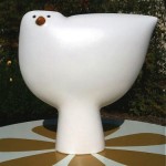 vintage howard smith for arabia parvi white bird sculpture
