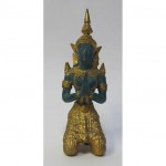 vintage mid-century thai bronze buddhist statue