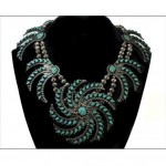 vintage navajo silver turquoise necklace