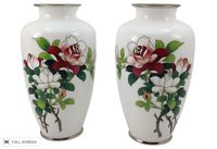 vintage pair of japanese vases