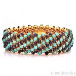 vintage turquoise sapphire bracelet