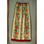 vintage victor costa embroidered maxi skirt