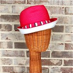 vintage 1960s christian dior straw fedora hat