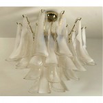 vintage 1970s mazzega murano italian glass chandelier