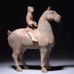 ancient chinese han dynasty pottery statue