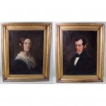 antique 1841 charles curtis portrait paintings