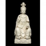 antique chinese 16th century blanc de chine buddha statue