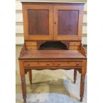 antique kentucky cherry tiger maple secretary desk