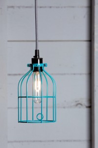 wire cage light pendant