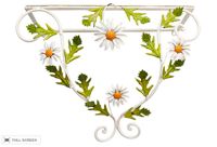 metal daisy wall shelf