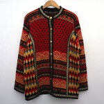 pre-owned vrikke wool cardigan sweater