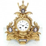 victorian sevres porcelain mantle clock