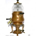 vintage 1908 brass copper coffee percolator urn