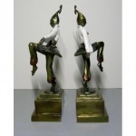 vintage 1920s pompeian bronze company bookends