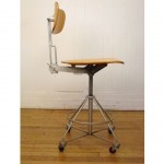 vintage 1940s 1950s industrial drafting chair