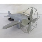 vintage 1940s aluminum airplane desk fan