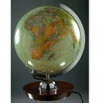 vintage 1940s glass illuminated globe