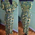 vintage 1950s alfred shaheen dress with bolero