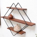 vintage 1950s danish modern teak wall shelf