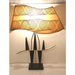 vintage 1950s majestic table lamp