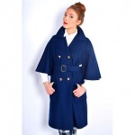 vintage 1960s bell sleeve cape coat