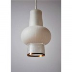 vintage 1960s danish frosted glass ceiling lamp