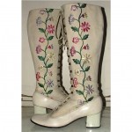 vintage 1960s embroidered boots