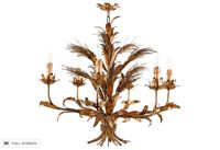 vintage 1960s french gilt tole chandelier