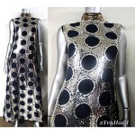 vintage 1960s french sequin maxi dress gown