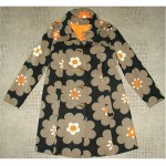 vintage 1960s malco modes floral print coat