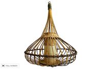 vintage 1960s rattan chandelier from the philippines