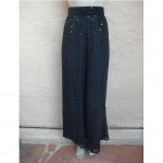 vintage 1970s carolina herrera chiffon sequin palazzo pants