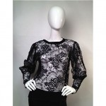 vintage 1980s ysl lace blouse