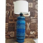 vintage bitossi pottery lamp