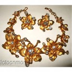 vintage christian lacroix necklace and earrings
