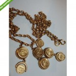 vintage dkny donna karan bottle cap necklace