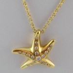 vintage elsa peretti for tiffany 18k starfish diamond necklace