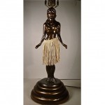 vintage hawaiian hula dancer motion lamp