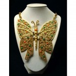 vintage juliana butterfly necklace