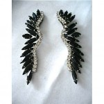 vintage juliana rhinestone drop earrings